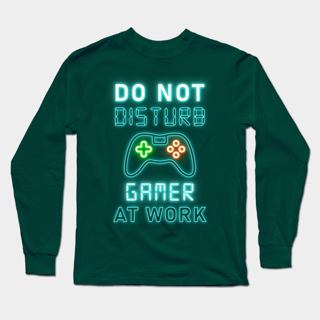 Gaming Long Sleeve T-Shirt by The Design Deck